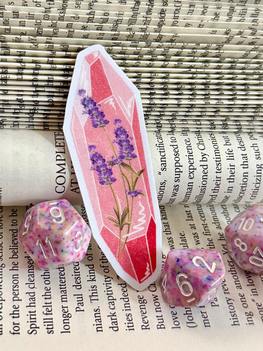 Lavender Crystal Vinyl Sticker