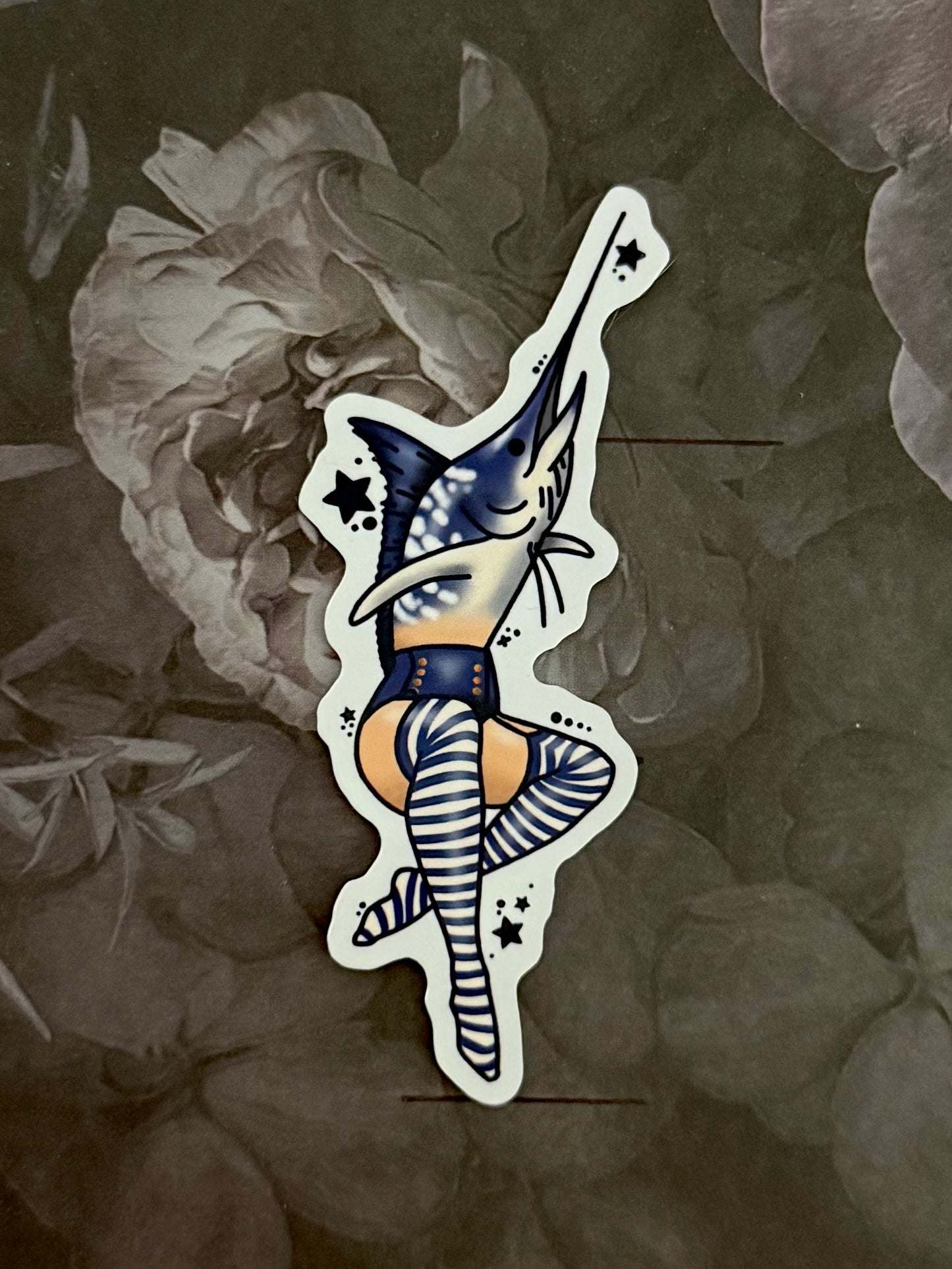 Hey There Sailor - Pinup Mermaid Stickers