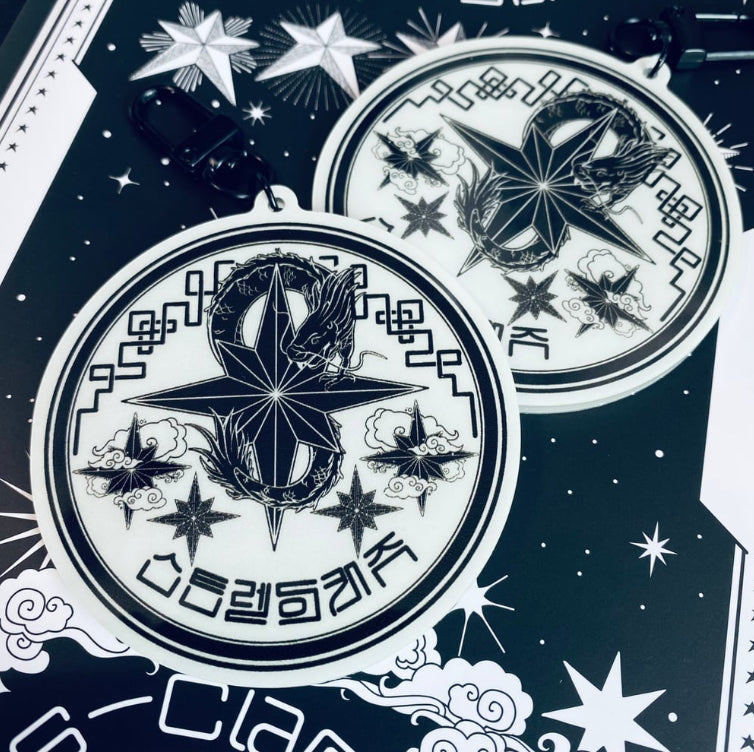 5Star Dragon Acrylic Keychain (Glow)