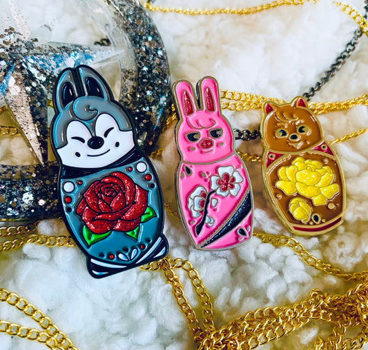 Matryoshka Enamel Pin